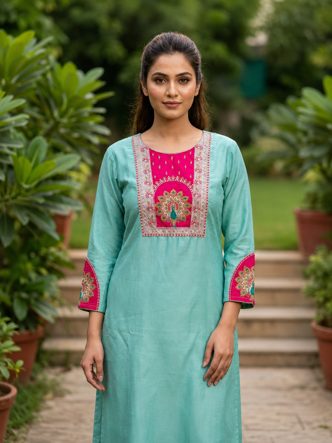 Buy Attractive Kurta Set ! Handcrafted Embroidery on Premium Vatican Fabric | Festive Ethnic Wear for Women